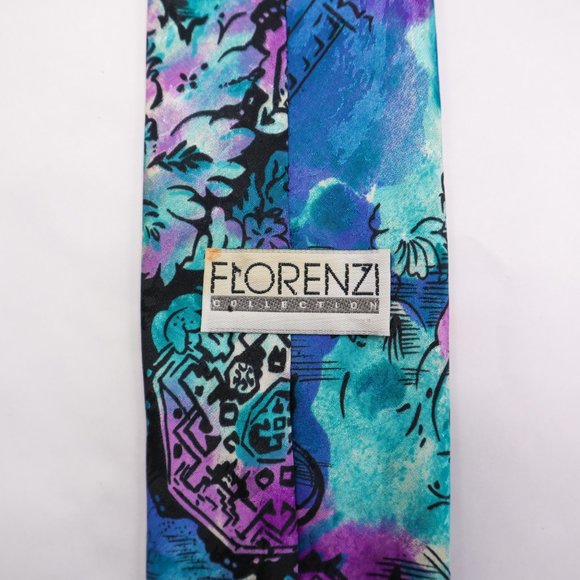 Abstract Pattern Tie | Florenzi Collection - Picture 2 of 3